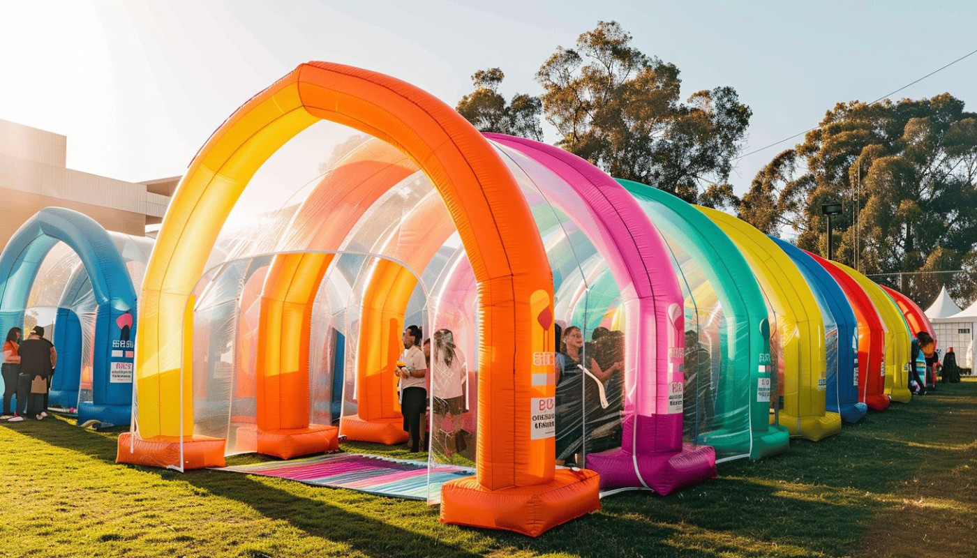 Comment les tentes gonflables améliorent la visibilité lors d'événements